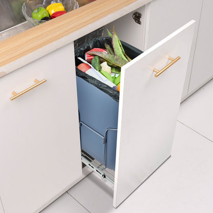 YC1351LY - 35L Pull-Out Trash Bin for Under-Counter Recycling and Waste