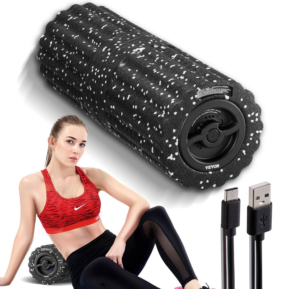 HY-5002 - Portable 6x16" Vibrating Foam Roller with 4 Vibration Levels