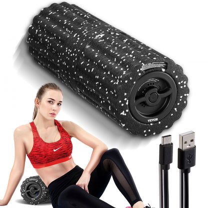 HY-5002 - Portable 6x16" Vibrating Foam Roller with 4 Vibration Levels