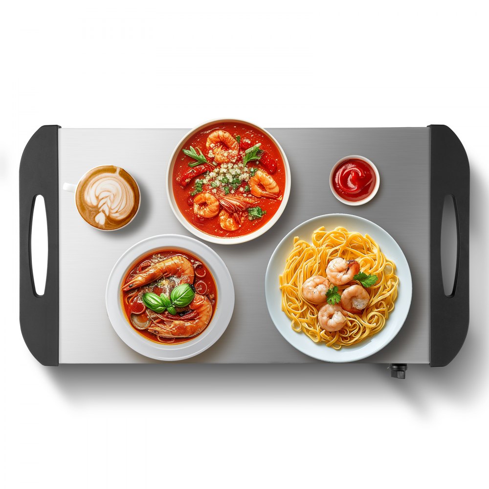 HD9003A - Durable Stainless Steel Electric Warming Tray for Parties