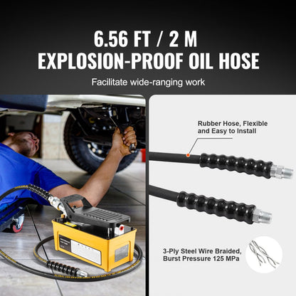 TL-A5102 - 10,000 PSI Durable Air Hydraulic Foot Pump with Easy Controls