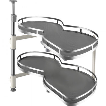 010113204383 - Carbon Steel Blind Corner Shelf with Dual Baskets, 33 lbs Capacity