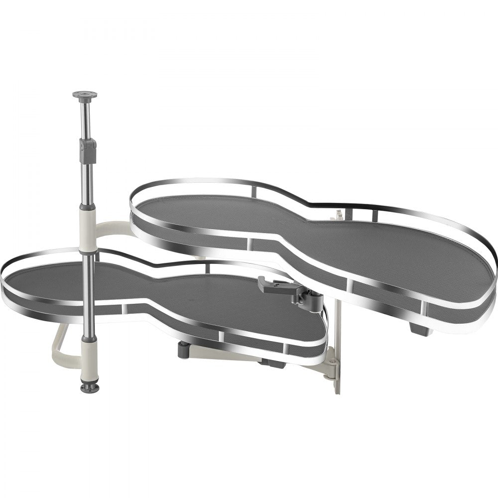 010113204383 - Carbon Steel Blind Corner Shelf with Dual Baskets, 33 lbs Capacity