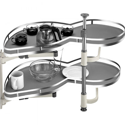 010962919715 - Durable Carbon Steel Corner Pullout Organizer with Soft Close