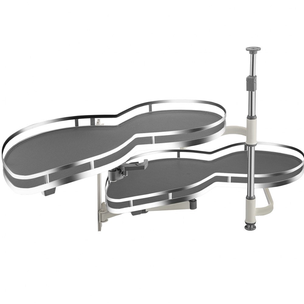 010962919715 - Durable Carbon Steel Corner Pullout Organizer with Soft Close