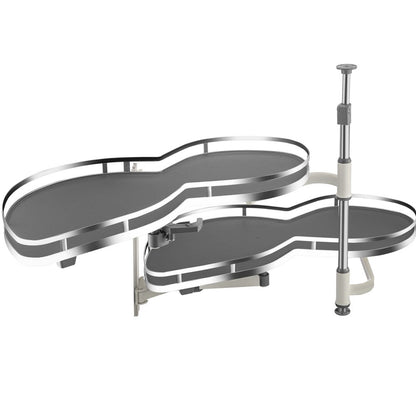 010962919715 - Durable Carbon Steel Corner Pullout Organizer with Soft Close