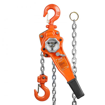010626902746 - 1650 lbs VEVOR Chain Hoist with 10 ft Lift and 360° Hook