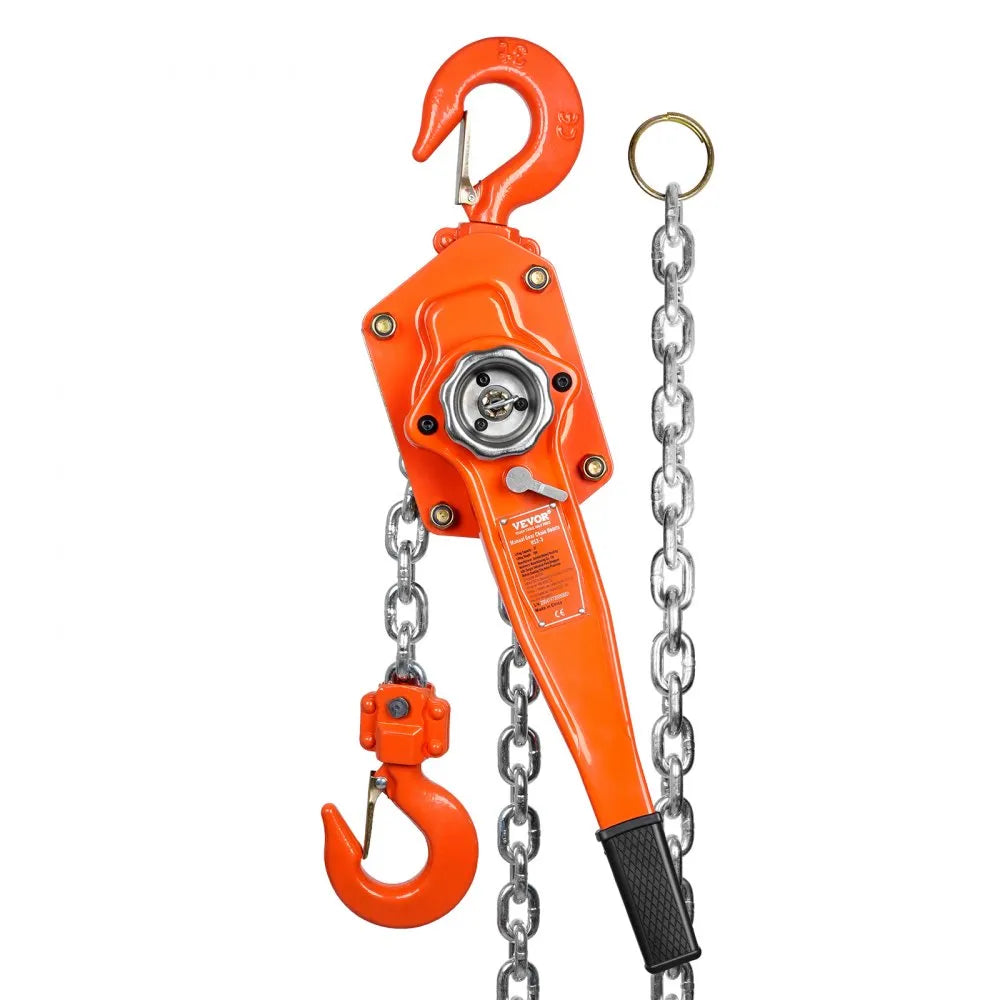 010875780645 - 6600 lb 10 FT VEVOR Manual Chain Hoist for Heavy-Duty Lifting