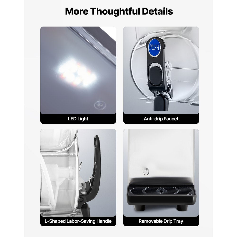 X-150 - 15L Stainless Steel Slushy Machine for Drinks & Cocktails