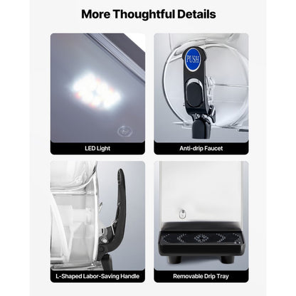 X-150 - 15L Stainless Steel Slushy Machine for Drinks & Cocktails