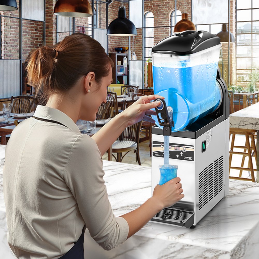 X-150 - 15L Stainless Steel Slushy Machine for Drinks & Cocktails