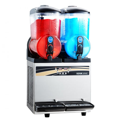 X-300 - Dual Tank 15L Slushy Machine for Margaritas & Smoothies
