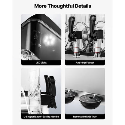 X-450 - 3 Tank Commercial Slushy Maker with Adjustable Temperature, 15L Capacity