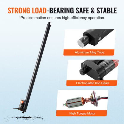 OK648-1000N - 12V Linear Actuator 20" for Heavy-Duty Lifting