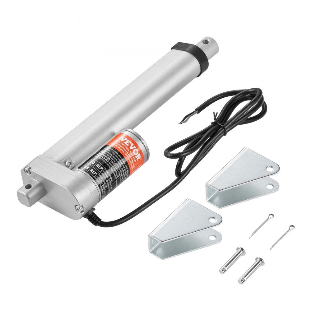 OK648-1000N - 12V Linear Actuator, 6" Stroke, IP54 Waterproof