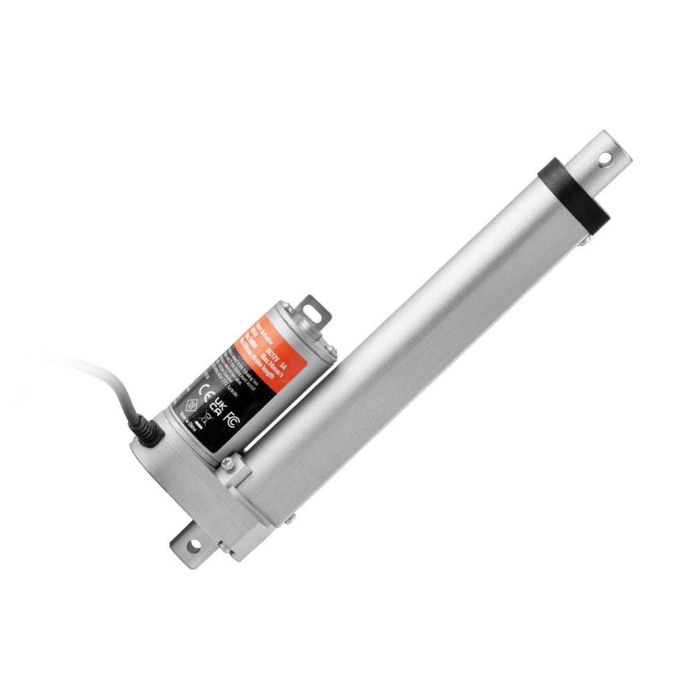 OK648-1000N - 12V Linear Actuator, 6" Stroke, IP54 Waterproof
