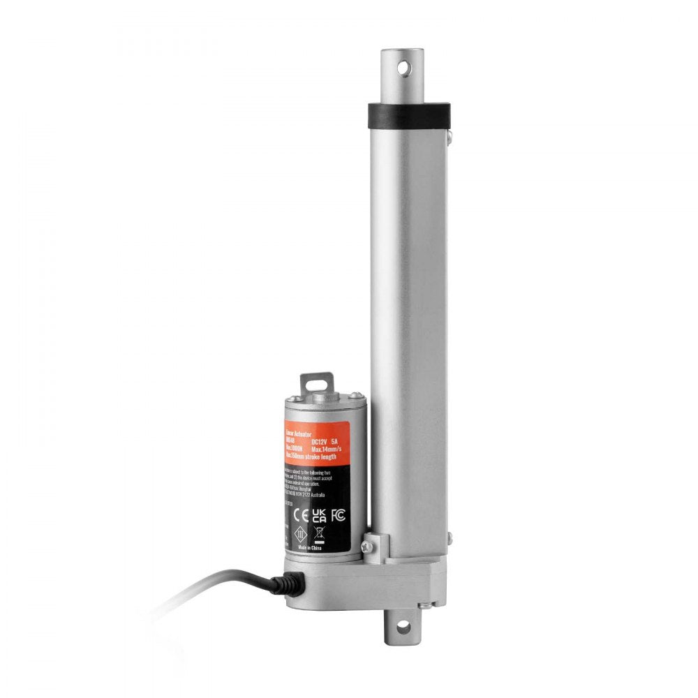 OK648-1000N - 12V Linear Actuator, 6" Stroke, IP54 Waterproof