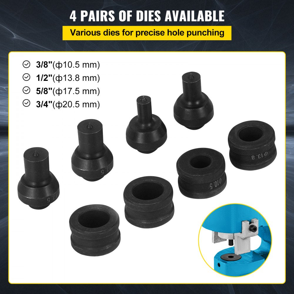 010266859282 - 35T Hydraulic Hole Puncher for Metal Plates
