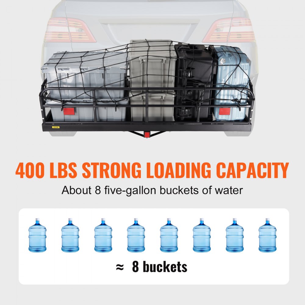 010712468533 - 60x24 Folding Steel Cargo Carrier with 400 lbs Capacity