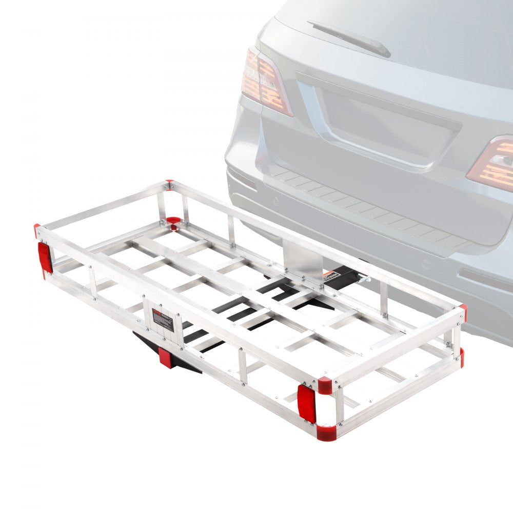 010728577824 - 49.4"x22.4" Aluminum Hitch Cargo Carrier, 500 lbs Capacity