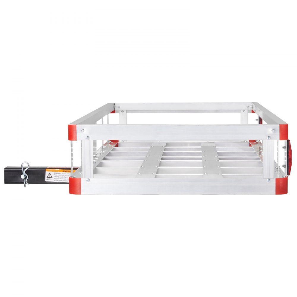 010728577824 - 49.4"x22.4" Aluminum Hitch Cargo Carrier, 500 lbs Capacity
