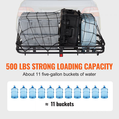 010418028662 - 53" Steel Hitch Carrier for Heavy Loads, Easy Assembly