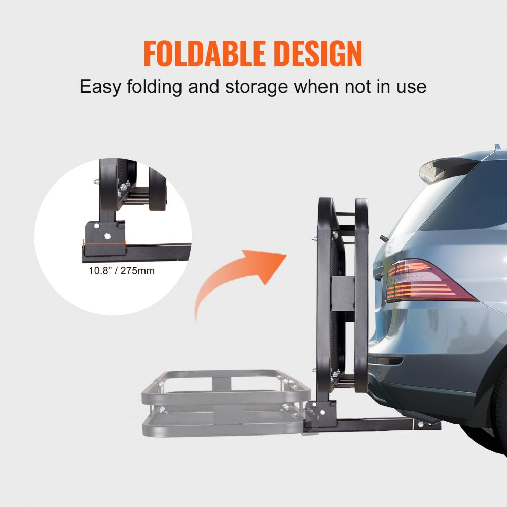 010476029073 - Heavy-Duty 60" Steel Cargo Carrier with Waterproof Bag