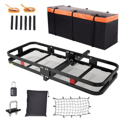 010476029073 - Heavy-Duty 60" Steel Cargo Carrier with Waterproof Bag
