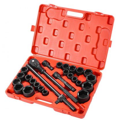 3/4"-27PC - 22-Piece High-Torque Impact Socket Set with Storage Case