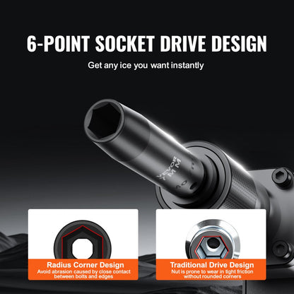 YX7982002 - 90-Piece Durable Impact Socket Set for Power Tools