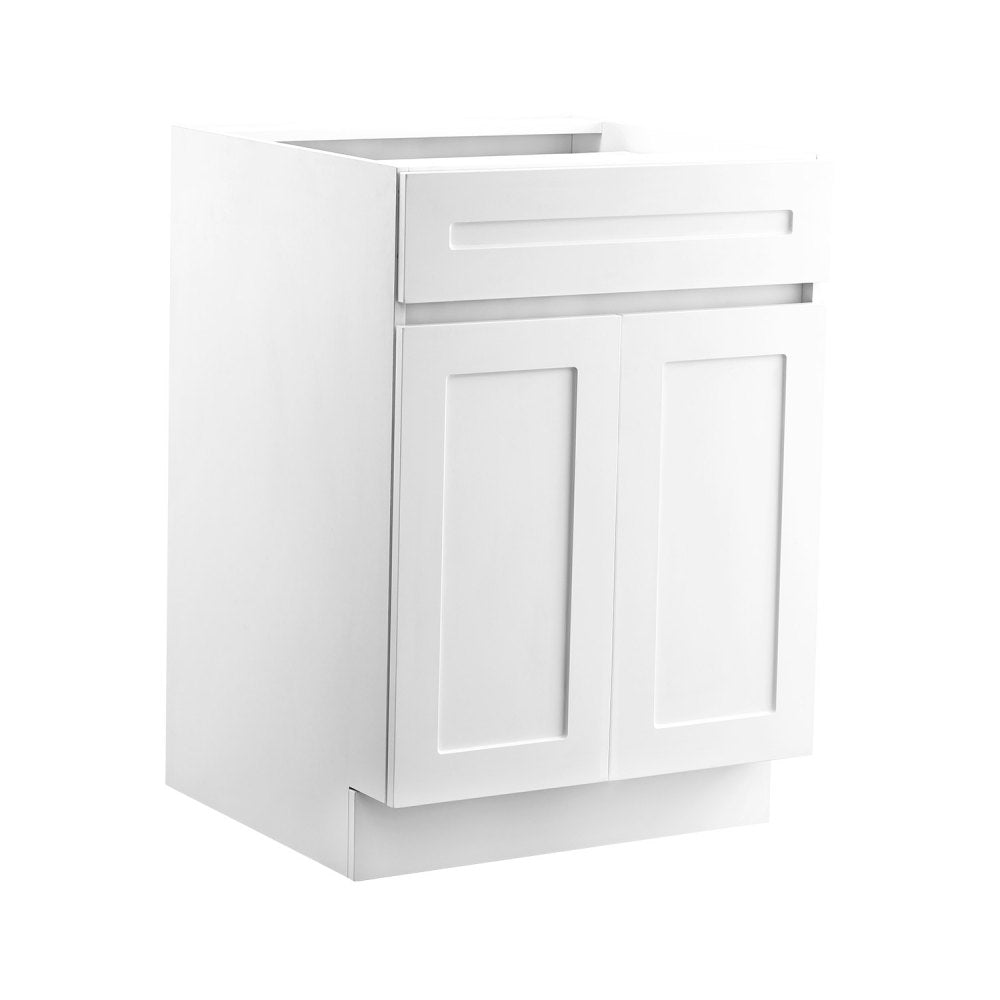 KLCC-02 - Premium White Shaker Base Cabinet with Soft Close Features