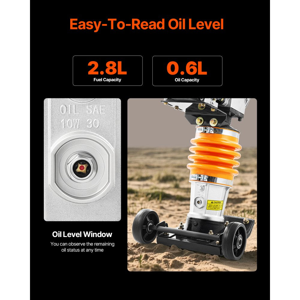 CNCJ-80K-1 - 6.5 HP Vibratory Rammer with 3500 lbs Impact Force