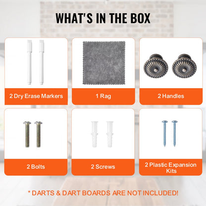 VDC12 - Elegant Solid Wood Dartboard Cabinet for 18" Bristle Boards