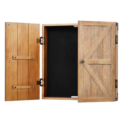 VDC12 - Elegant Solid Wood Dartboard Cabinet for 18" Bristle Boards