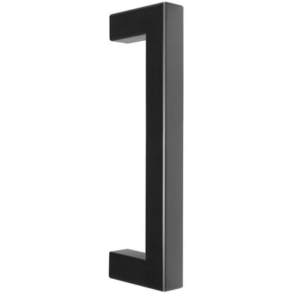 6003-96mm-black - Modern Matte Black Stainless Steel Cabinet Pulls, 3.86in Center