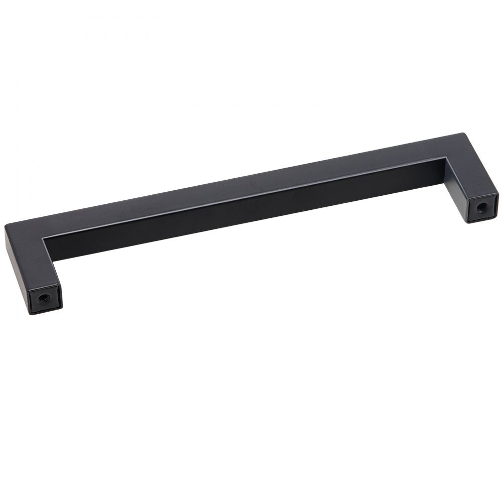 6003-128mm-black - Matte Black Square Cabinet Pulls for Modern Kitchens