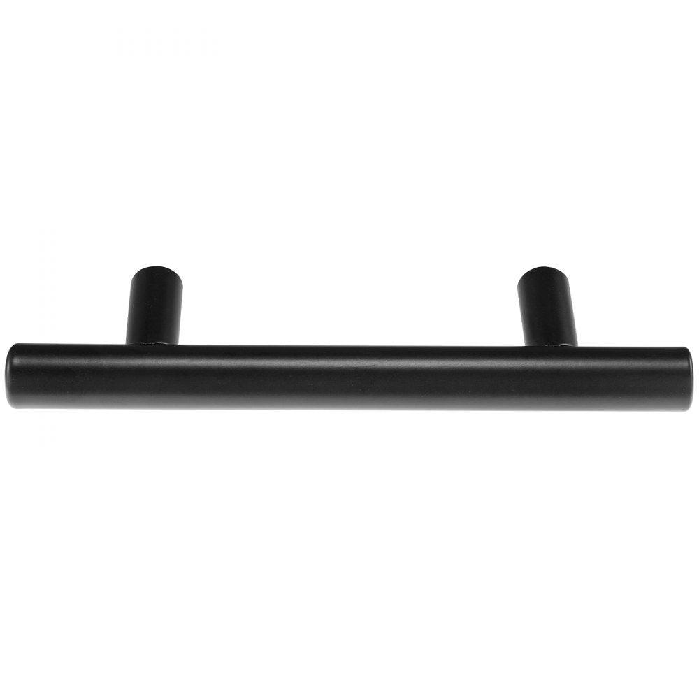 6000-128mm-black - Matte Black Stainless Steel Cabinet Pulls, 30-Pack