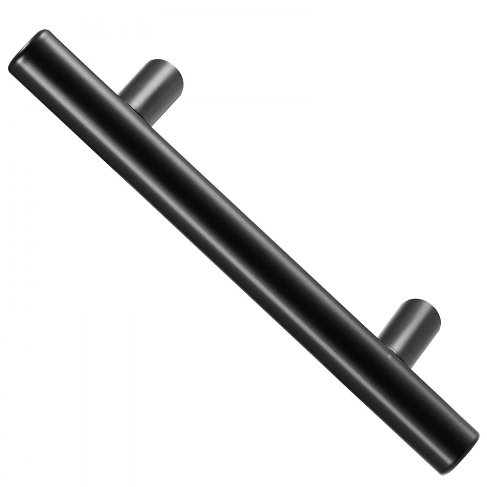 6000-128mm-black - Matte Black Stainless Steel Cabinet Pulls, 30-Pack