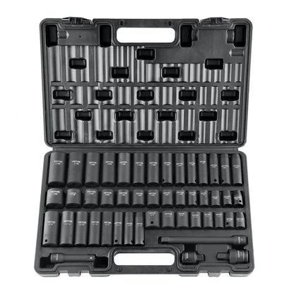 SS38306548 - 48-Piece Cr-V Impact Socket Set, SAE & Metric