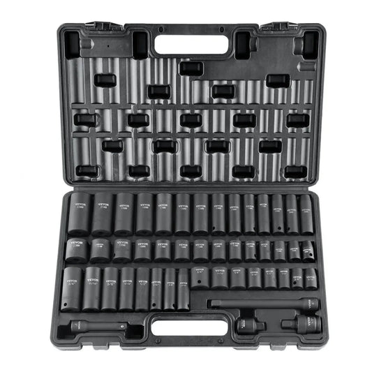 SS38306548 - 48-Piece Cr-V Impact Socket Set, SAE & Metric