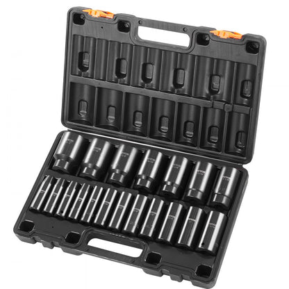 010500001903 - 19-Piece Heavy-Duty Impact Socket Set for Precision Tasks