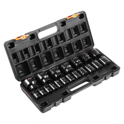 010500072138 - 19-Piece 1/2" Drive Impact Socket Set with Durable Case