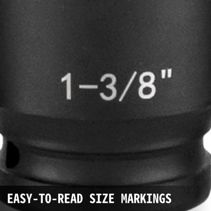 010500072138 - 19-Piece 1/2" Drive Impact Socket Set with Durable Case