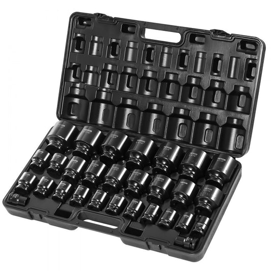 010978649334 - 29-Piece 3/4" Drive Impact Socket Set in Alloy Steel
