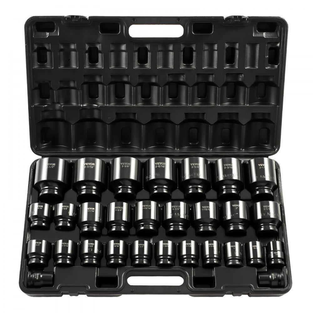 010978649334 - 29-Piece 3/4" Drive Impact Socket Set in Alloy Steel