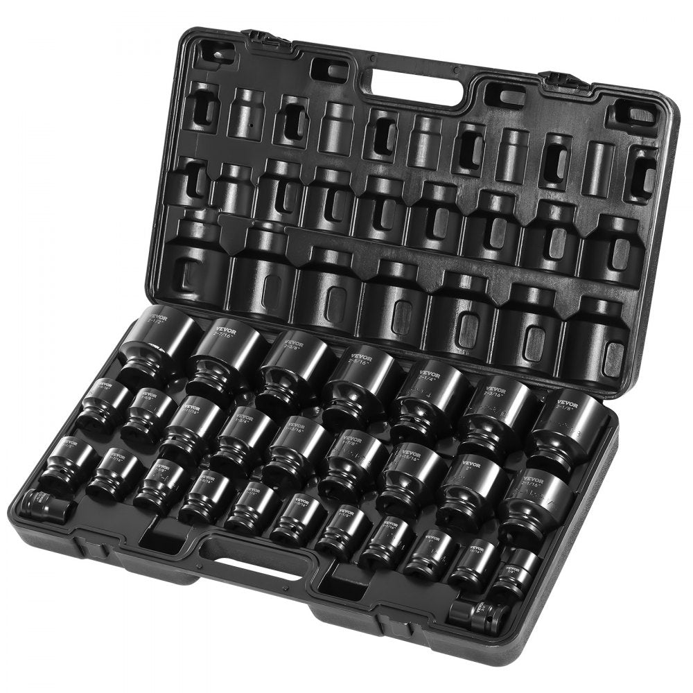 010978649334 - 29-Piece 3/4" Drive Impact Socket Set in Alloy Steel