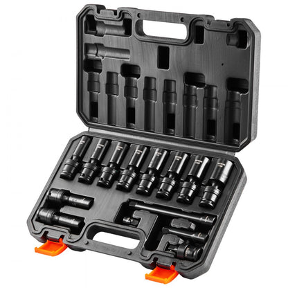 SX38MUN1400 - 14pcs 360° Swivel Impact Socket Set for Auto Repairs