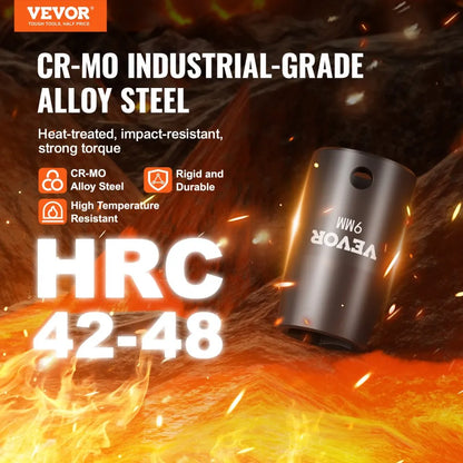 SX38MST1400 - 14-Piece VEVOR Impact Socket Set with Durable Case