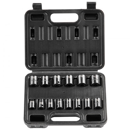 SX38MST1400 - 14-Piece VEVOR Impact Socket Set with Durable Case