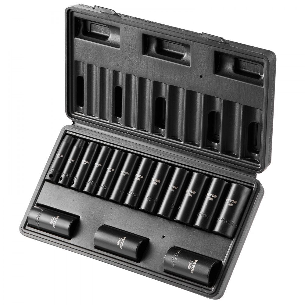 SX38D15000 - 15-Piece Impact Socket Set for Automotive and Industrial Use